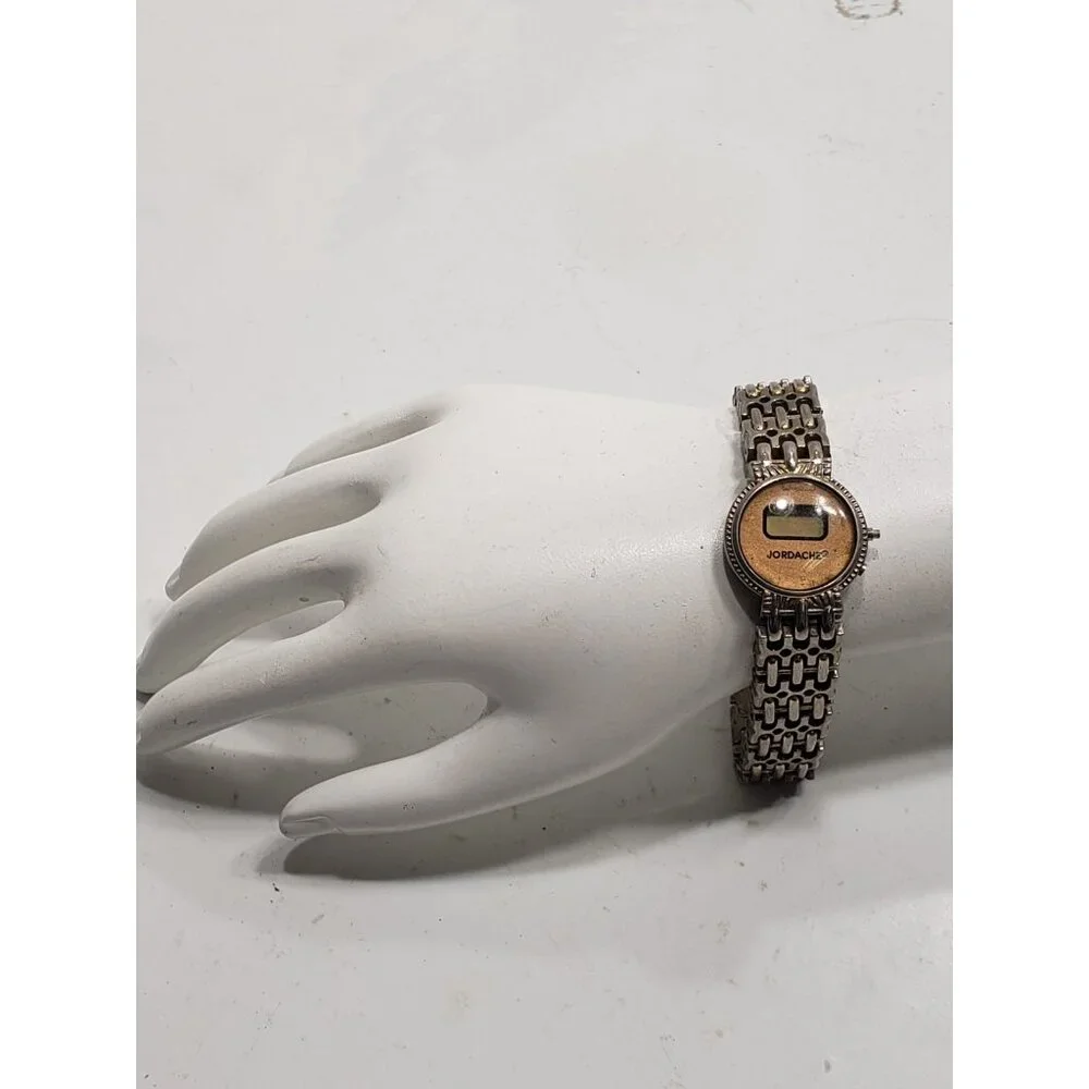 Vintage Jordache Women’s Gold Tone LCD Digital Display Quartz Day/Date Watch